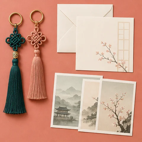Traditional Korean Knot Keyring